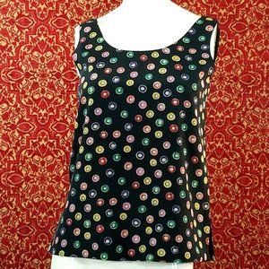 ANN MAY polka dot sleeveless blouse XS✨